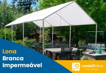 lona branca impermeável