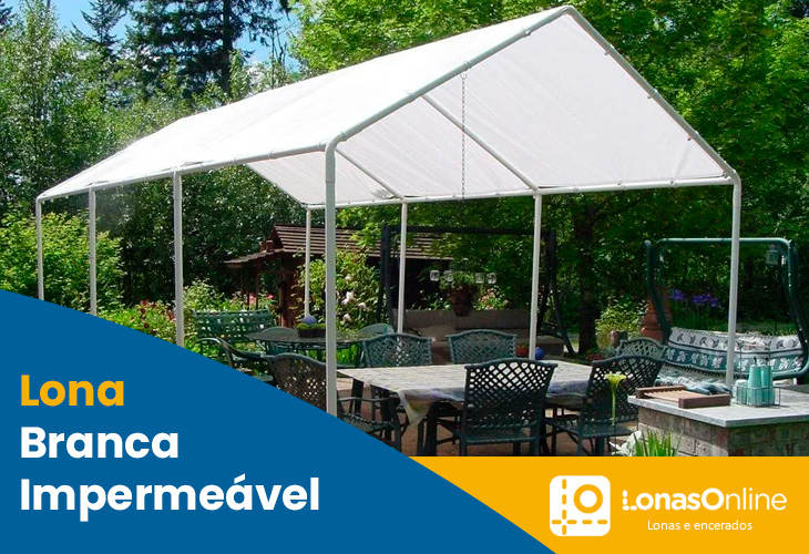 lona branca impermeável