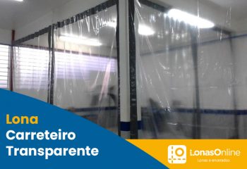 lona carreteiro transparente