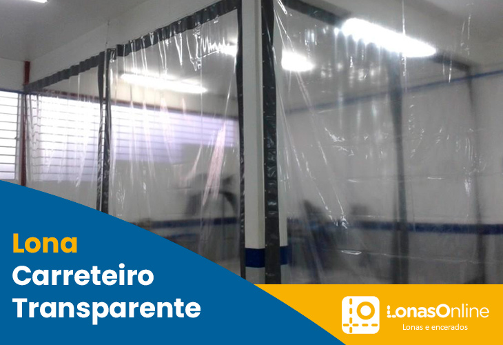 lona carreteiro transparente